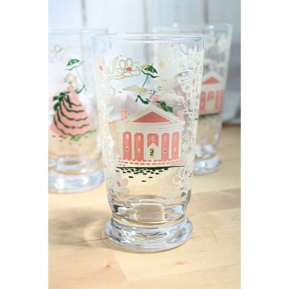 Set of 3/Vintage Libbey Glassware Southern Americana Plantation 10 oz - Picture 1 of 2